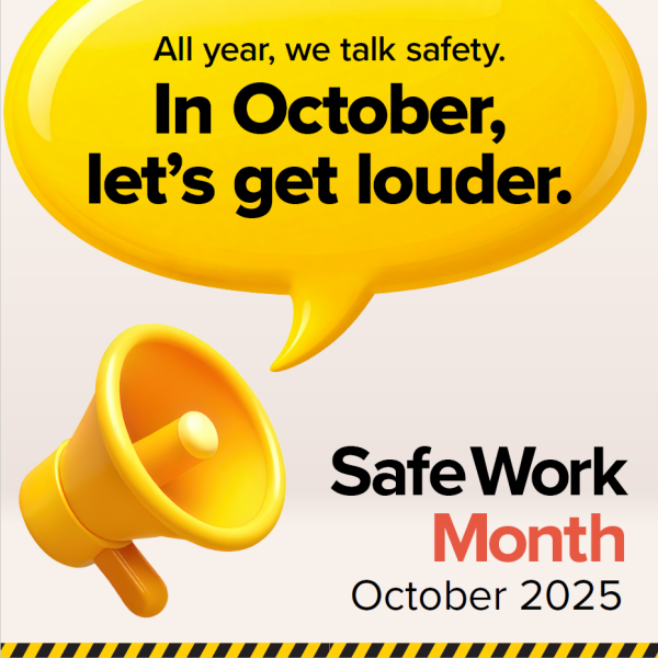 Safe work month poster